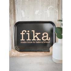 Bricka fika Svart