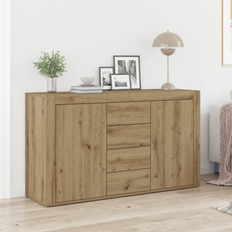 vidaXL Sideboard Hantverks-ek Konstruerat trä 120 x 36 x 69 cm