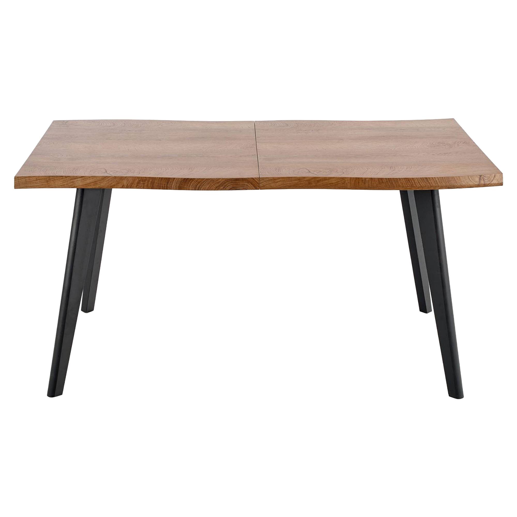 Matbord Keldy Naturlig Ek, Svart 150x90 cm