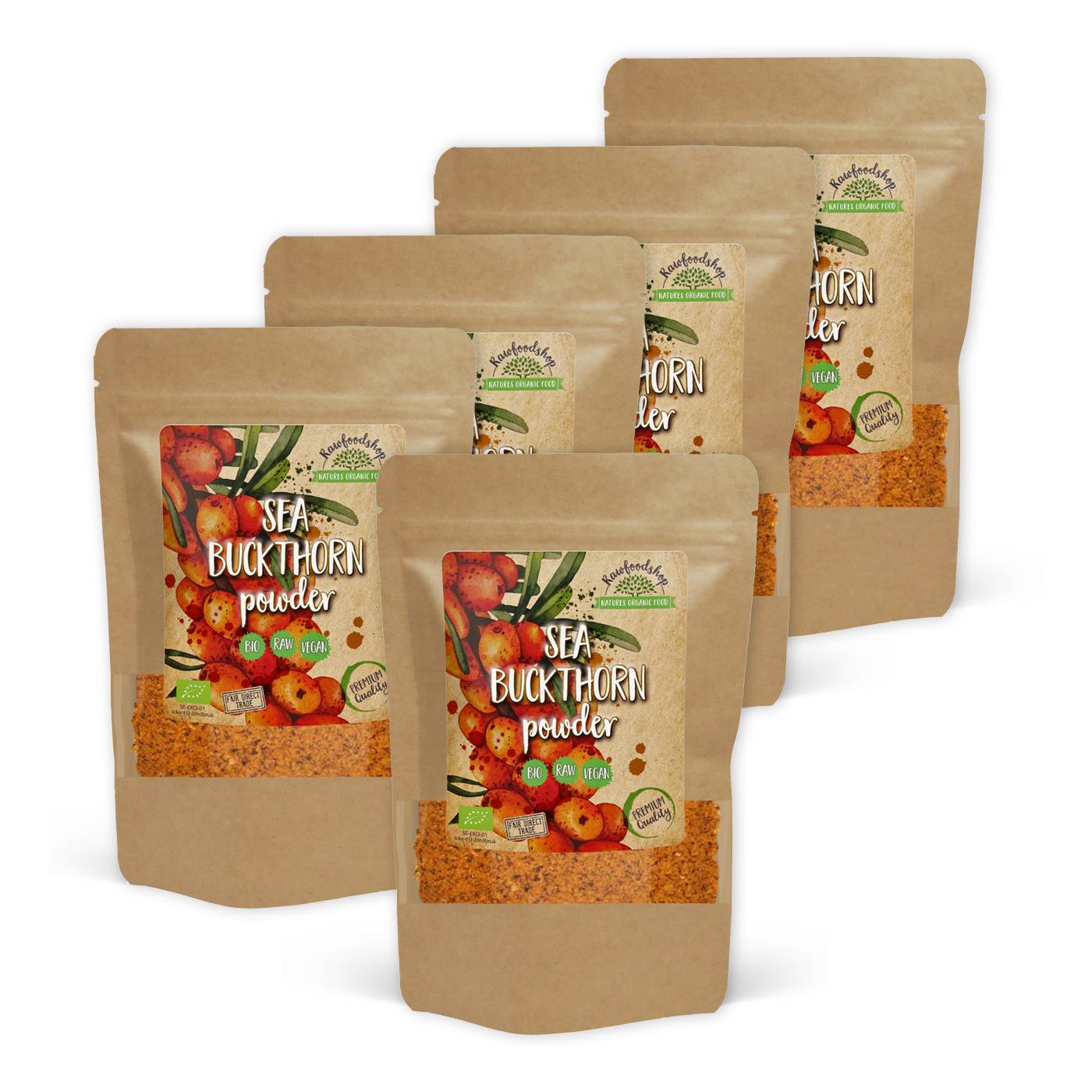 Havtorn Pulver ØKO 250g x 5 pakker