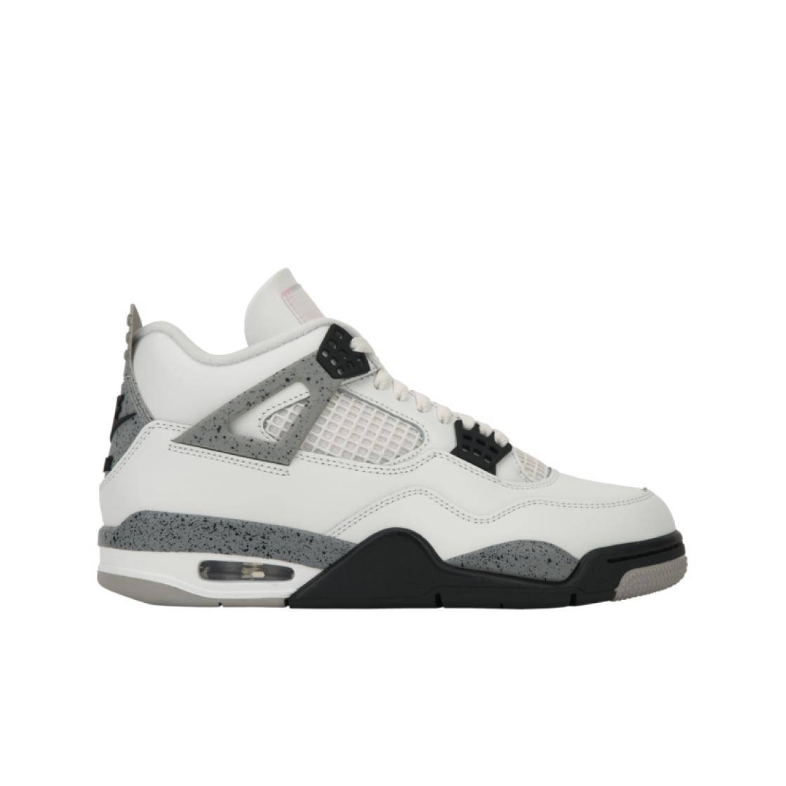 Air Jordan 4 Retro OG White Cement 2025 Herrsneakers Summit-White Fire-Red Tech-Grey FV5029-100 cm white