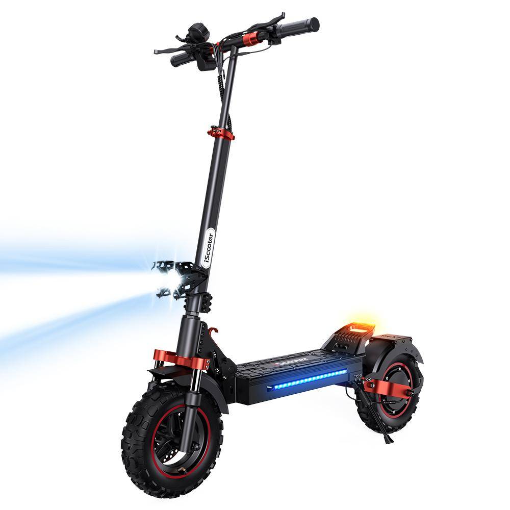 iScooter iX5S Vuxen City Hopfällbar Elscooter 1000W Motor 48V15Ah 11-tums Däck Terräng Elscooter