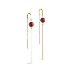 Enamel - Aga Brown Earrings