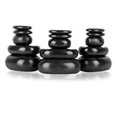 Natudeco 20st/set Foot Spa Stone Massage Basalt Stone Set Oval Form Hot Stone Massage Kitt För Foot Spa Massage