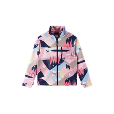 Reima Lisisti Mjuk Jersey Tröja Med Hel Dragkedja Grey Pink  134 cm    134 cm  kvinna