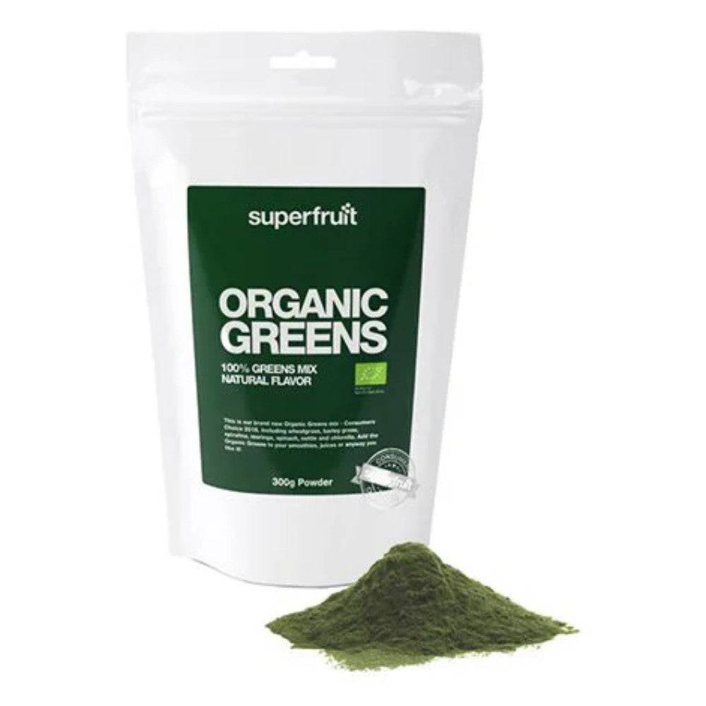 Superfruit Organic Greens Pulver Ø (300g) - Kosttilskud