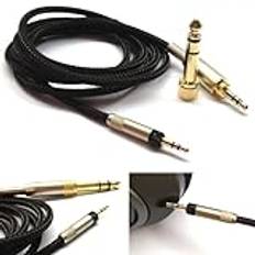 NewFantasia Ersättningskabel för ljud uppgradering för Sennheiser HD598 / HD558 / HD518 / HD598 Cs / HD599 / HD569 / HD579 hörlurar 1,2 m/4 fot