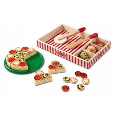 Melissa & Doug Pizza i Træ Legesæt - 3+år - 63 Dele