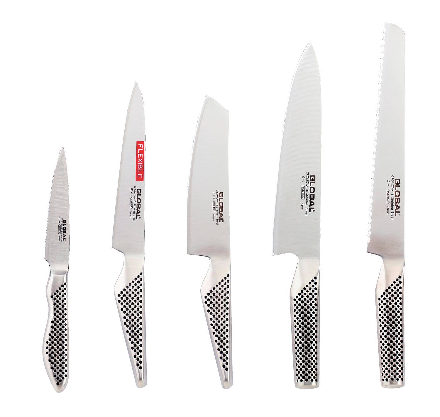 Global G-2951138 Knivset Fem Knivar