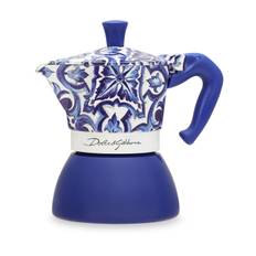 Dolce & Gabbana - x Bialetti Moka Induction kaffebryggare - unisex - Termoplastisk/aluminium/stål - one size - Blå