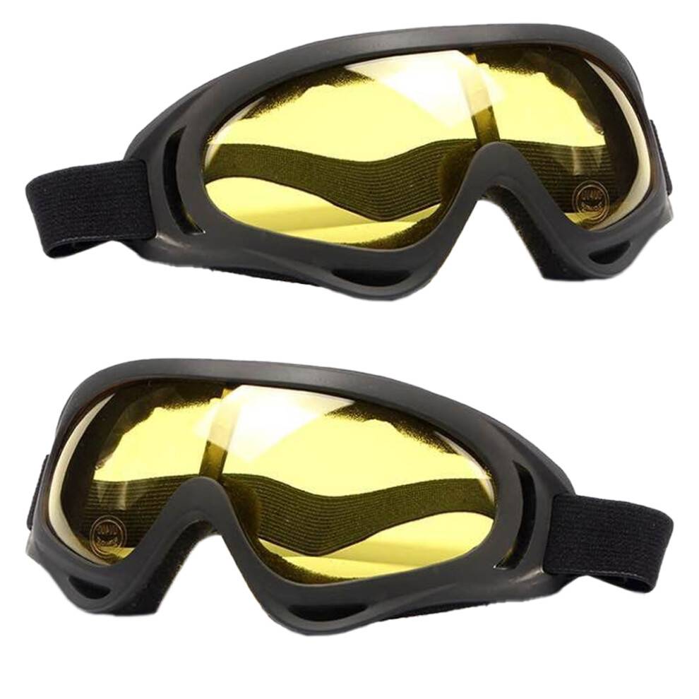 Airsoft-maskebriller, én størrelse passer til alle, udendørs sportsbriller med polycarbonatfiber, svamp med høj densitet, ridsefast beskyttende