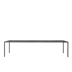 MDF Italia Tense Carbon Black Wood Table - 100x240cm