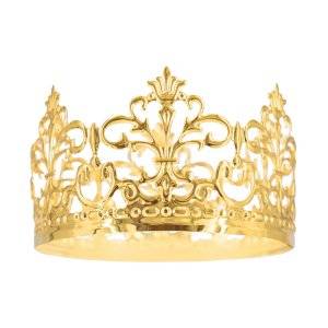 Cake Topper - Krona - Guld - 10 cm