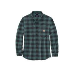Carhartt Flannel L/S Plaid Shirt - Sea Pine / S