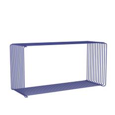 Montana - Panton Wire Extended hylla, djup 25,7 cm - Monarch - Hyllsystem - Verner Panton - Blå - Metall
