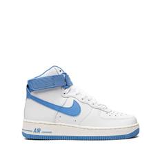 Nike - Air Force 1 University Blue höga sneakers - dam - läder - 12 - Vit