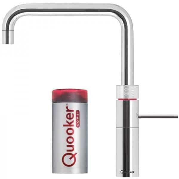 Quooker Fusion Square - Inklusiv COMBI beholder Krom