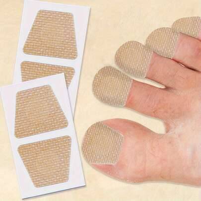 32 st nagelreparationsklistermärken med tea tree-olja - För svaga, gulnade, förtjockade, spruckna, missfärgade tånaglar - Osynliga vid skor, daglig an