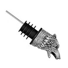 FmtwPhn Wolf Head Wine Pourer,Wolf Head Wine Aerator Pourer pip | Cool Animal Liquor Hällpip Liqour Pourer - Spritpipar, Bar sprit flaskhällare, vinspridare luftare för män, pojkvän, vänner