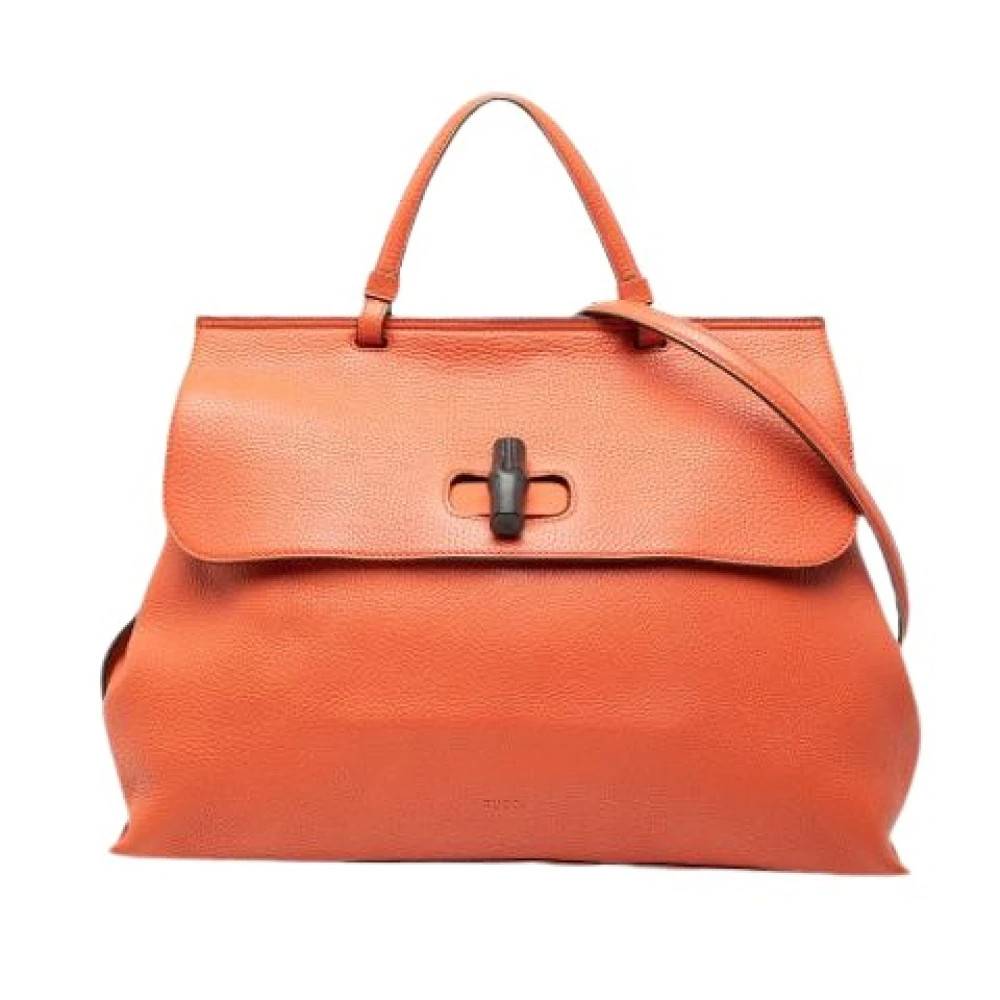 Gucci Vintage - Pre-owned Large Bamboo Daily Satchel Vintage - Dam - ONE Size - Läder