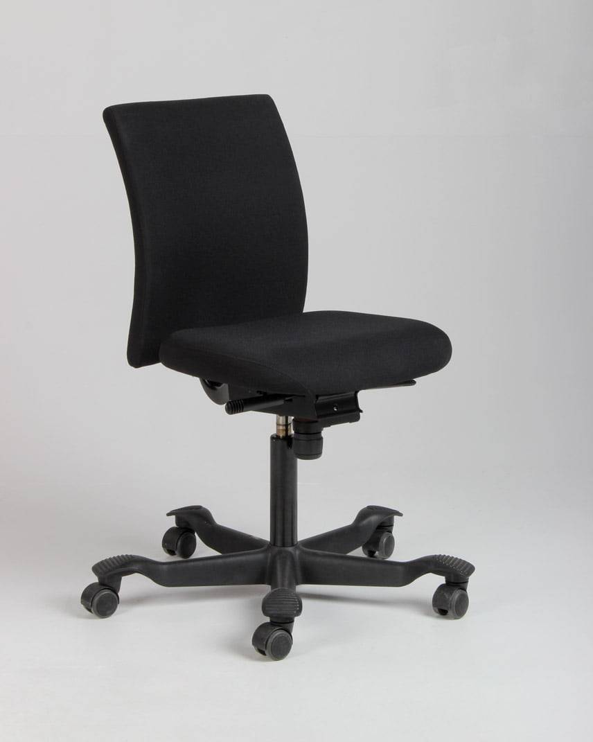 HÅG H04 4100 Kontorstol – Sort/Mat Sort Stel 200 mm