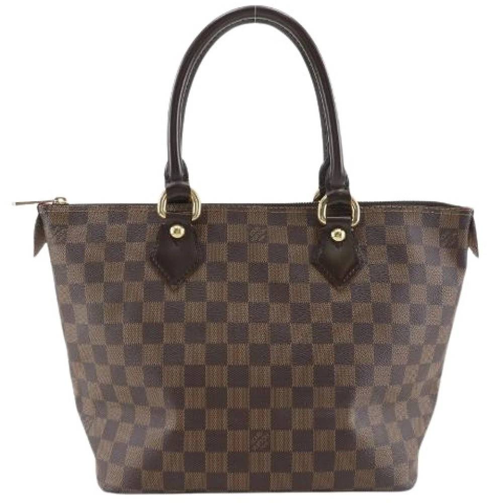 Louis Vuitton Vintage Pre-owned Saleya PM Damier Håndtaske - Vintage - Dame - Brun - ONE SIZE - Uld