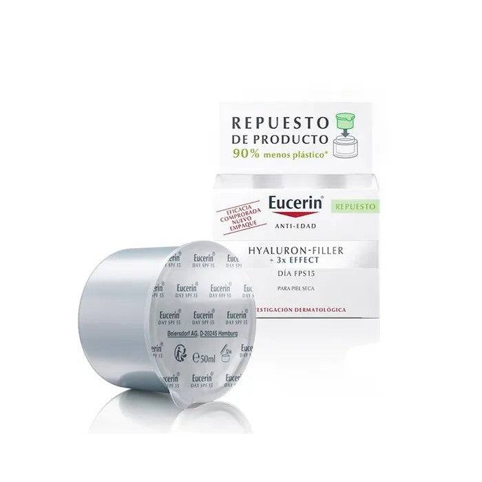 Eucerin Hyaluron Filler Day Pelle Secca SPF15 Ricarica 50ml — Crema viso solare