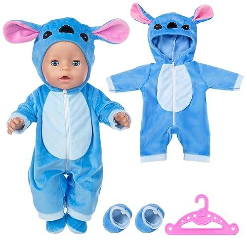 Baby Kleidung für 14-17 Zoll Baby Puppen, Puppenkleidung 43cm
