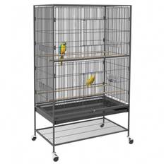 XL Fuglebur med rullestativ 91 x 56 x 120 cm