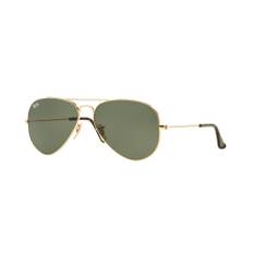 Ray-Ban Aviator RB3025 - Medium Sunglasses Gold/Green Aviator Unisex