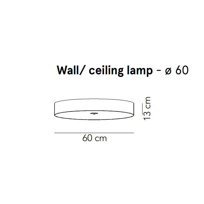 Discovolante AP/PL væglampe loftlampe Modu Luce - 60 cm 1 x 23W LED 2700K 3628lm TRIAC dæmp