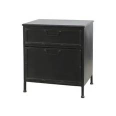 Byrå - Factory/Antik svart - 50 x 45,5 cm - 2-pack