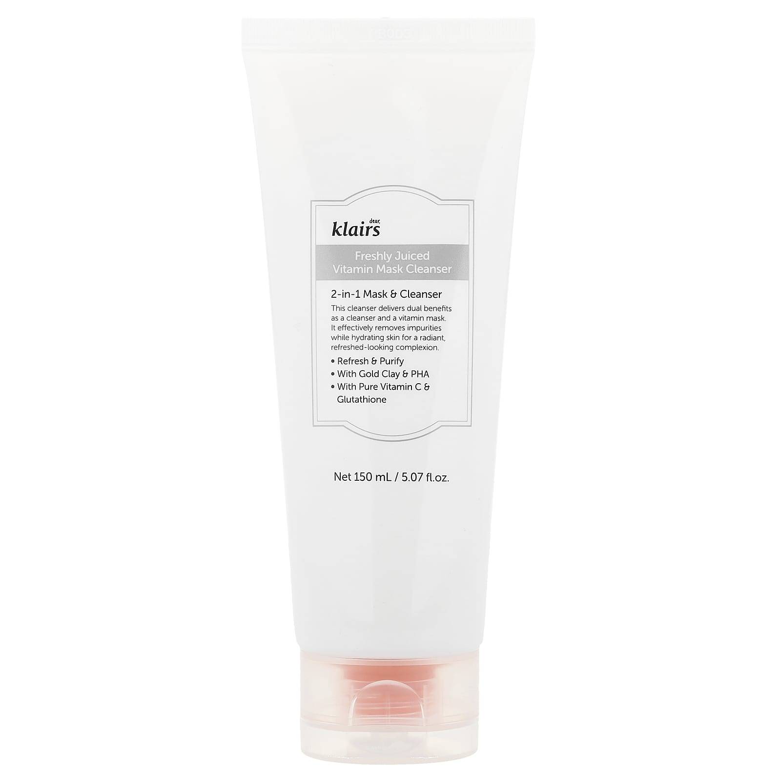 Kära, Klairs, Freshly Juiced Vitamin Mask Cleanser, 150ml (5,07 fl oz)