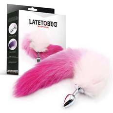 Butt Plug Pink/White Tail S