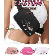 Customized Minimalist Waist Bag, Minimalist Style Easy Metal Zipper Closure Storage Bag, Suitable For Men And Women Daily Use, Work And Beach Vacation - Multicolor