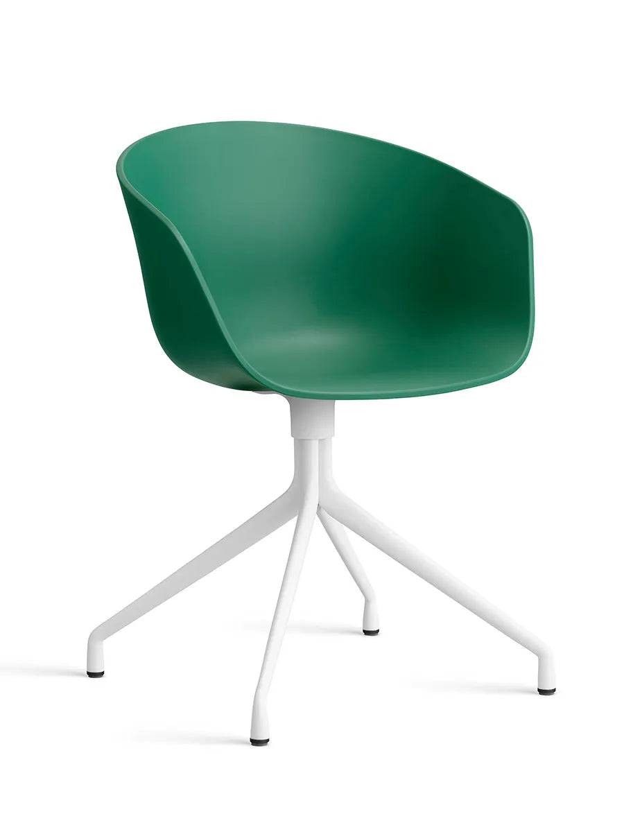 About a Chair AAC20 fra Hay Teal Green / Hvid pulverlakeret aluminium - Jacobsen Plus