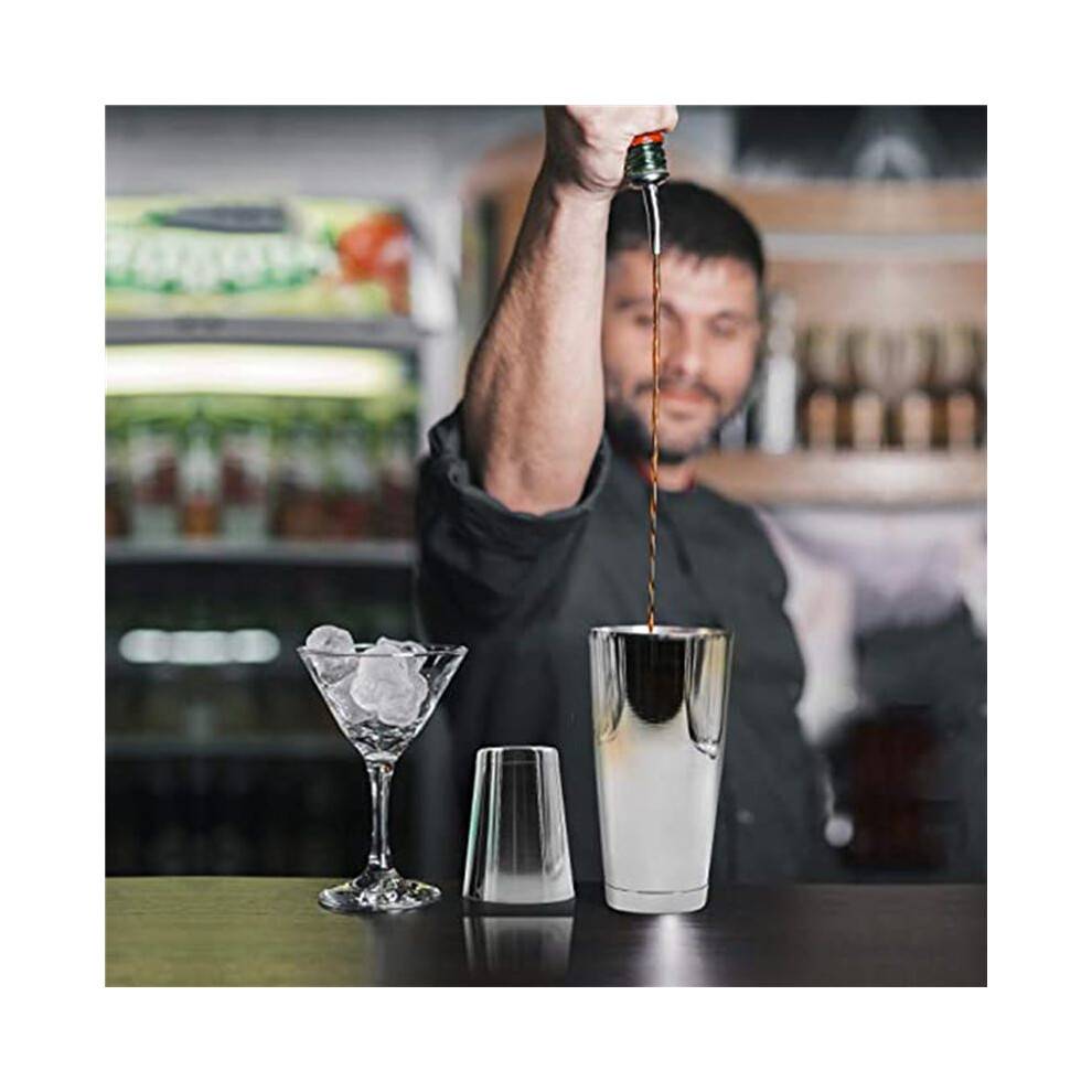4X Premium Cocktail Shaker Set-Piece Pro Boston Shaker Set Unweighted Martini Drink Shaker Made From Stainless Steel 304