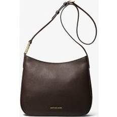 MK Kensington Large Pebbled Leather Crossbody Bag - Brown - Michael Kors