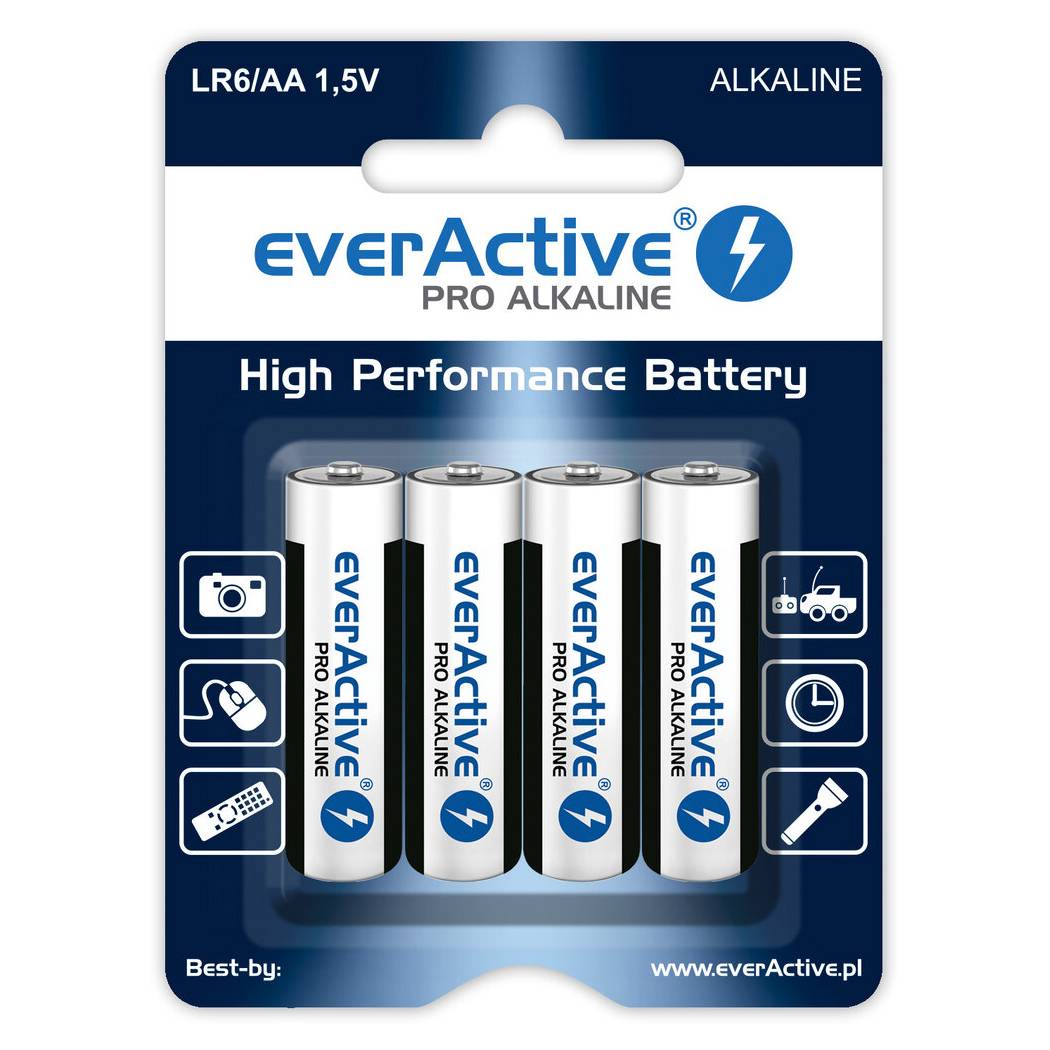EverActive -LR6 PRO Alkaline AA Batteri