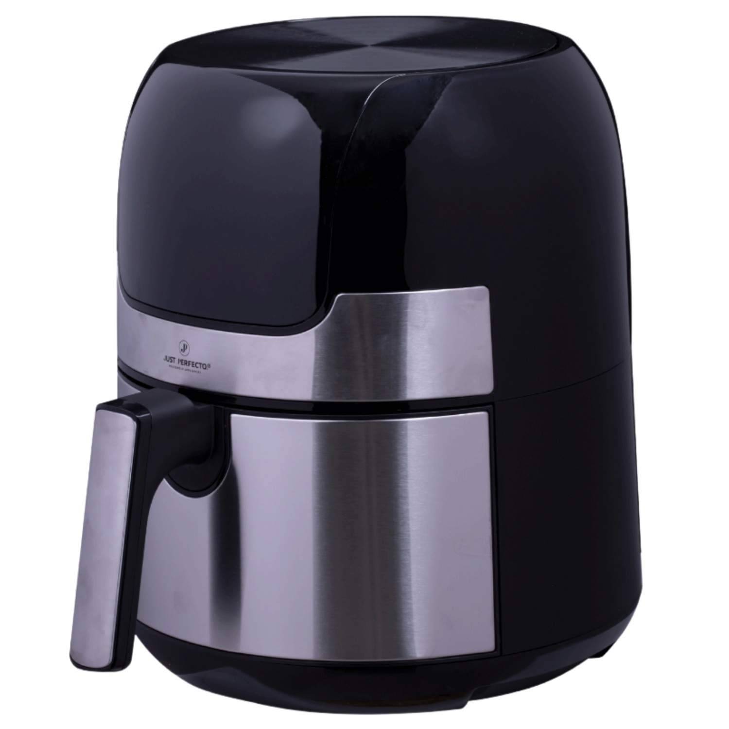 Just Perfecto JL-23: 1400W - LED-pekskärm varmluftsfritös med grillplatta S/S - 3,5L