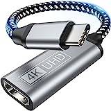 USB C till HDMI adapter – typ C till HDMI 4K adapter (kompatibel med Thunderbolt 3), videoljudutgång för iPhone 16/15 Pro/Max, MacBook Pro, Pixelbook,Surface Go,iPad Pro,Samsung Galaxy