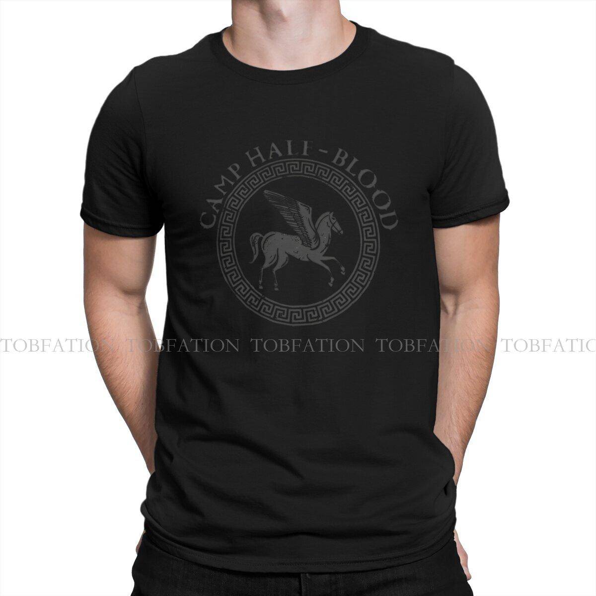 Camp Half-Blood Rundhalsad T-shirt Percy Jackson Ren Bomull Klassisk T-shirt Unisex Kläder Mode cm brown