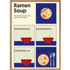 Poster & Frame Rosi Feist Ramen Soup Flerfarvet Str 70 x 100 cm - Plakater hos Magasin