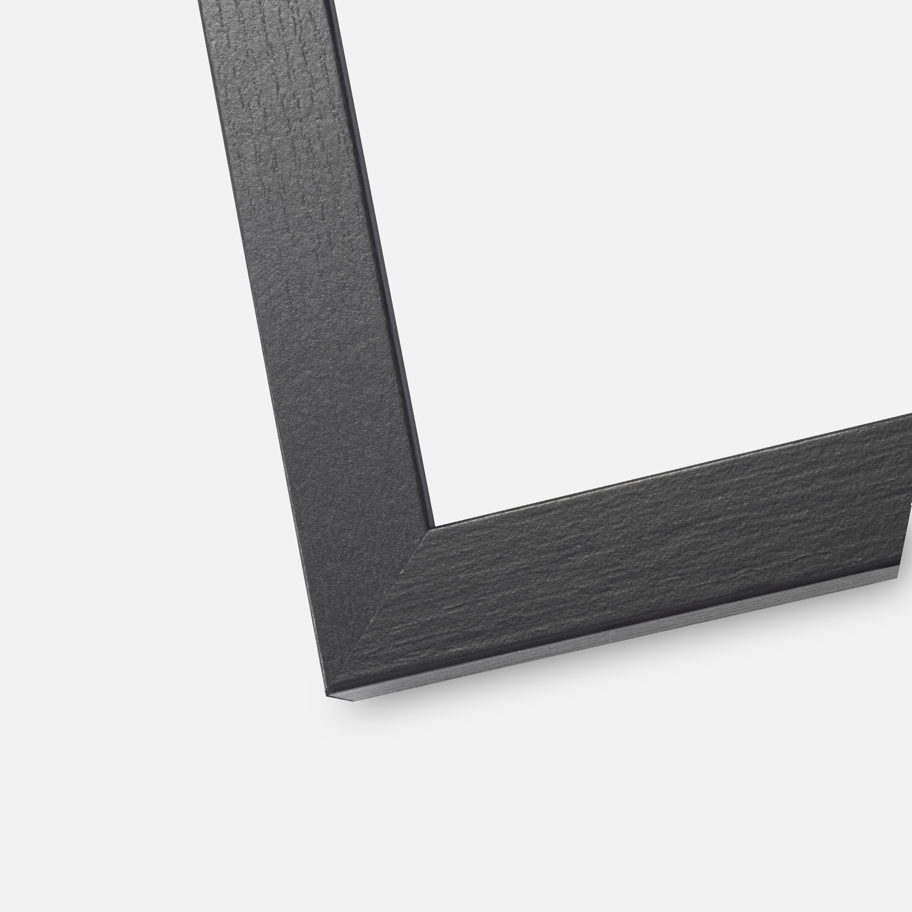 Ram Stilren Svart Ek 70x100 cm - Passepartout Vit 61x91,5 cm