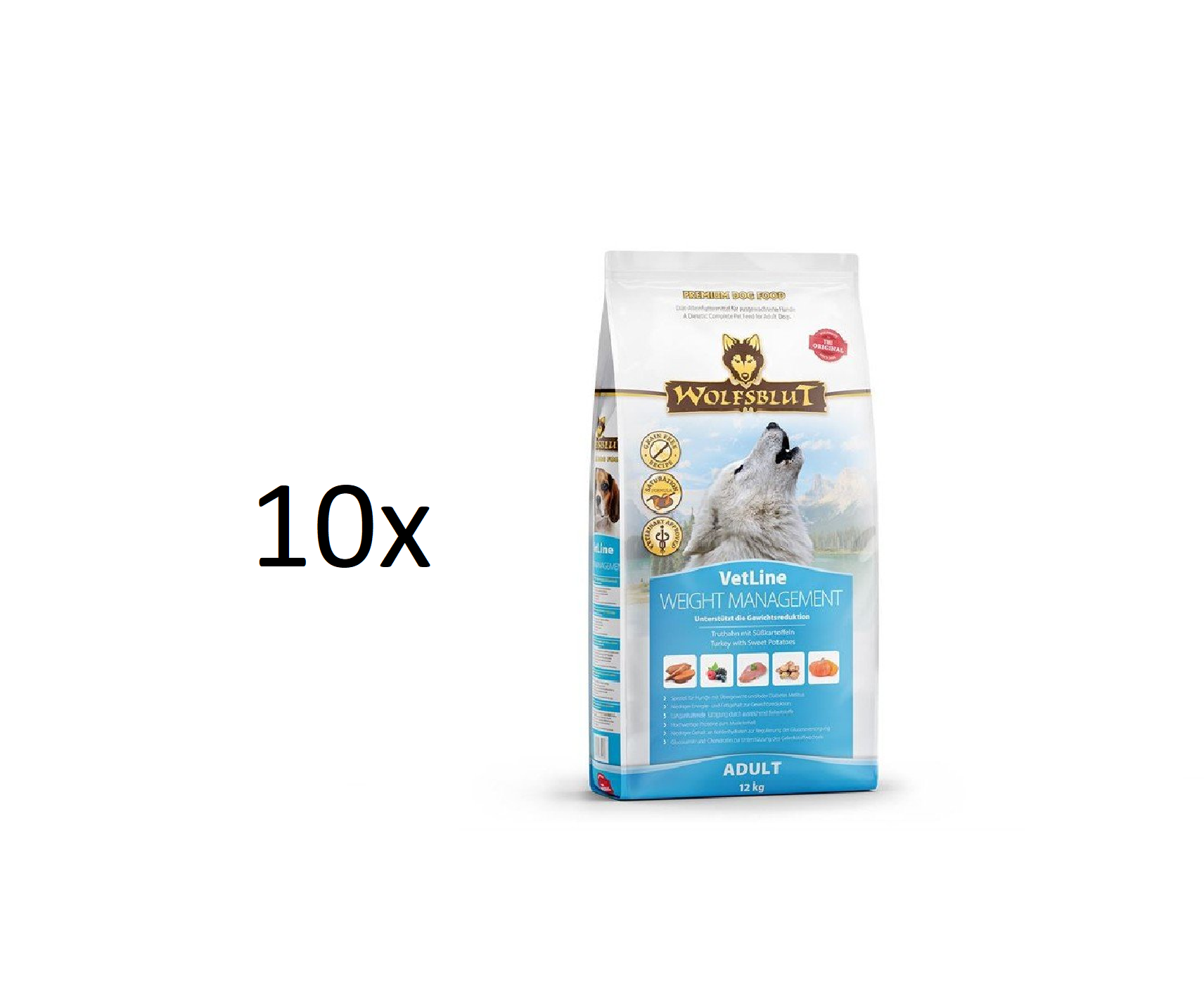 Wolfsblut - 10x Dogfood - Weight Management 12 kg. - Bulk Purchase