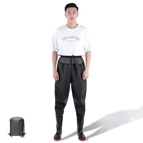 KUKUN Waders, Fishing, Waders, Waterproof, Work Boots, Women's, Workman, Waders, Beach Boots, Fishing Waders, Disaster Preparedness Supplies, Easy to