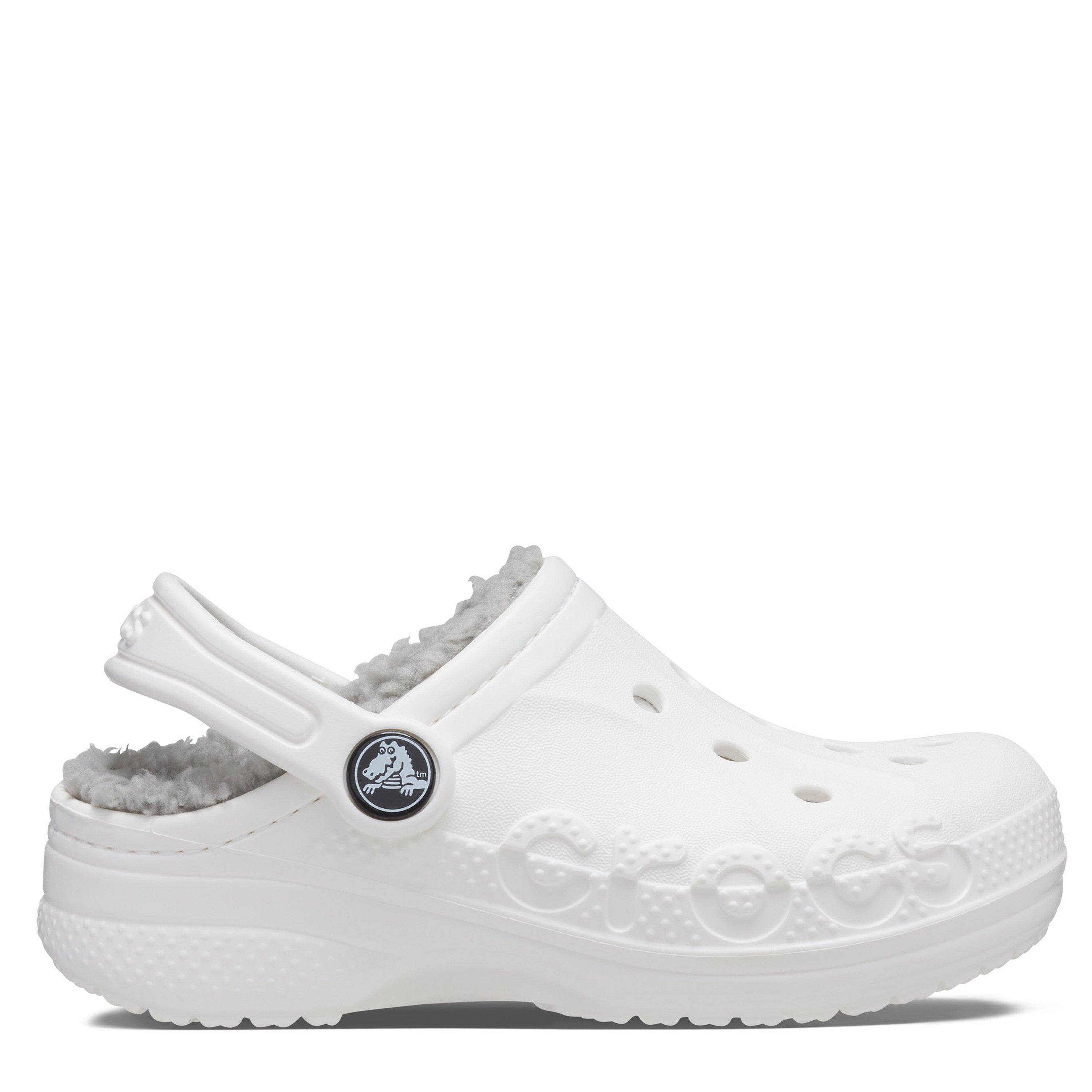 Crocs Kids' Baya Lined Mule Slippers