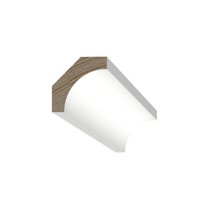Hålkällist 15x43 vit