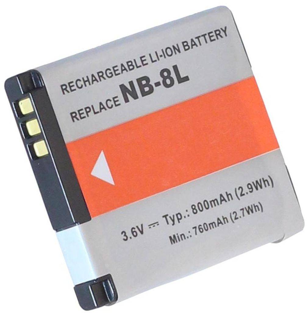 Batteri till NB-8L ersättningsbatteri