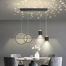 Gorssen Taklampa LED Matbord Pendellampa Dimbar hänglampa med fjärrkontroll 65W 120CM Höjdjusterbar Modern lampa för Vardagsrum Matsal Kök Restaurang
